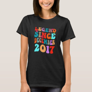 Camiseta Legenda Desde Dezembro De 2017 Vintage Aniversário