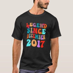 Camiseta Legenda Desde Dezembro De 2017 Vintage Aniversário