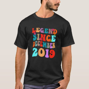 Camiseta Legenda Desde Dezembro De 2019 Vintage Aniversário