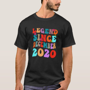 Camiseta Legenda Desde Dezembro De 2020 Vintage Aniversário