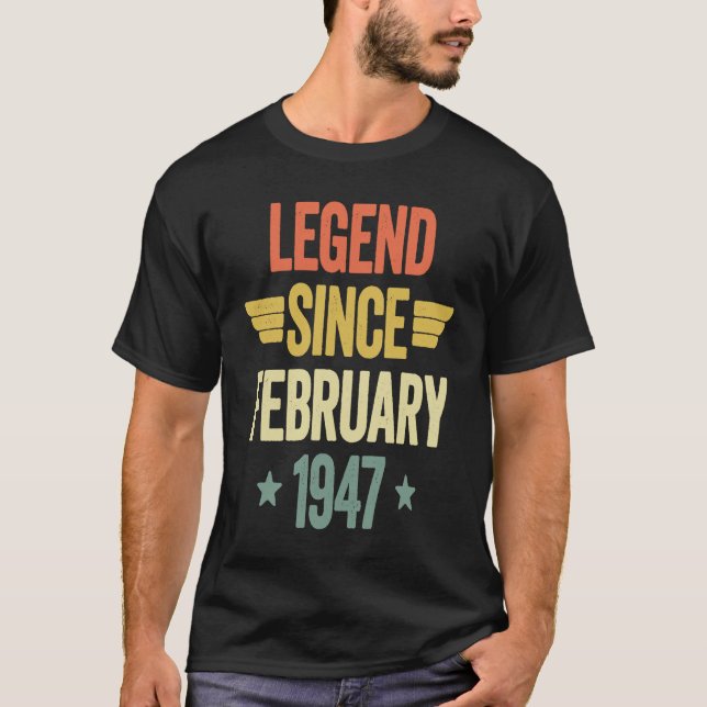 Camiseta Legenda Desde Fevereiro De 1947 (Frente)