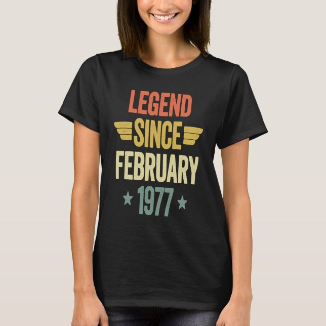 Camiseta Legenda Desde Fevereiro De 1977 (Frente)