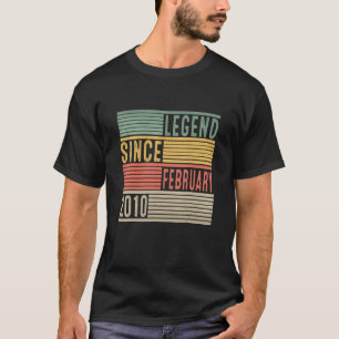 Camiseta Legenda Desde Fevereiro De 2010 12 Aniversário 12