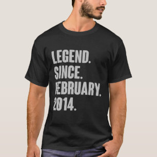 Camiseta Legenda Desde Fevereiro De 2014 - Presente De 8 An