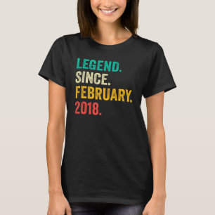 Camiseta Legenda Desde Fevereiro De 2018 5 Aniversário 5 An
