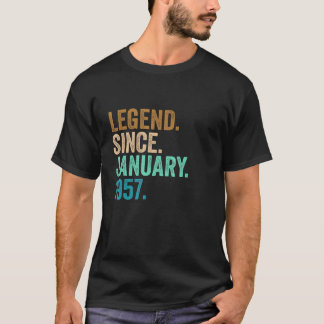Camiseta Legenda desde Janeiro de 1957 66 anos 66 anos