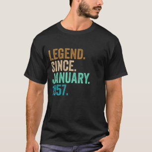 Camiseta Legenda desde Janeiro de 1957 66 anos 66 anos