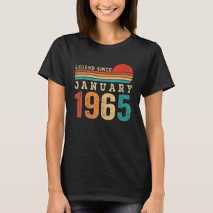 Camiseta Legenda desde Janeiro de 1965 58 anos 58 anos