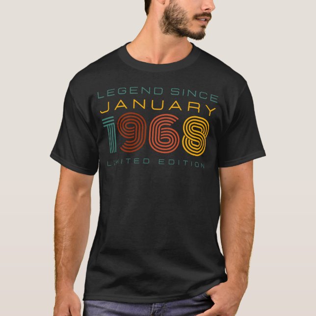 Camiseta Legenda Desde Janeiro De 1968, Edição Limitada (Frente)