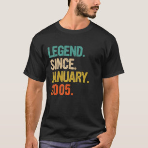 Camiseta Legenda desde Janeiro de 2005 18 anos 18 anos