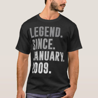 Camiseta Legenda desde Janeiro de 2009, data de 13, 20 anos
