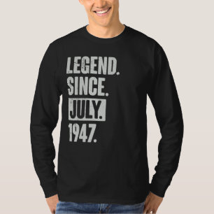 Camiseta Legenda desde julho de 1947 75 anos 75 anos