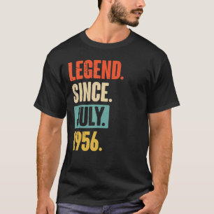 Camiseta Legenda desde julho de 1956 66 anos 66 anos