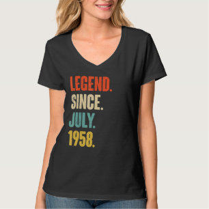 Camiseta Legenda desde julho de 1958, 64 anos, com 64 anos,