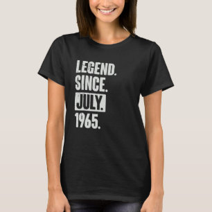 Camiseta Legenda desde julho de 1965 57 anos 57 anos