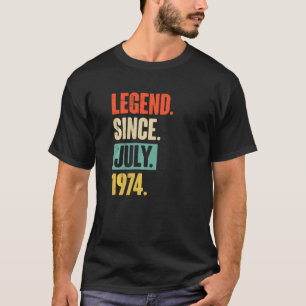 Camiseta Legenda desde julho de 1974 48 anos 48 anos