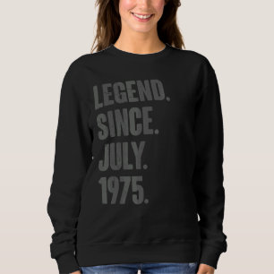 Camiseta Legenda desde julho de 1975 47 anos 47 anos