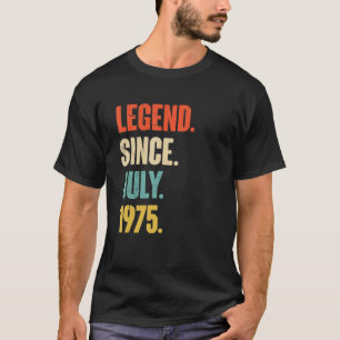 Camiseta Legenda desde julho de 1975, 47 anos, com 47 anos 