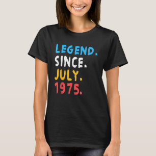 Camiseta Legenda desde julho de 1975 Retro 48 Anos 48 Bir