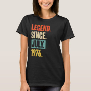 Camiseta Legenda desde julho de 1976 46 anos 46 anos