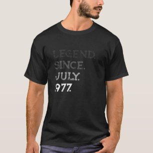 Camiseta Legenda Desde julho de 1977: Aniversário de 44 d