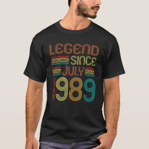 Camiseta Legenda desde julho de 1989 33 anos 33 anos