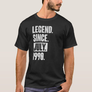 Camiseta Legenda desde julho de 1990 32 anos 32 anos