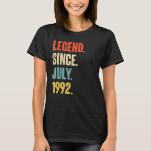 Camiseta Legenda desde julho de 1992, 30 anos, 30 de presen