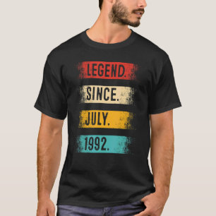 Camiseta Legenda desde julho de 1992 aniversário de 30 anos