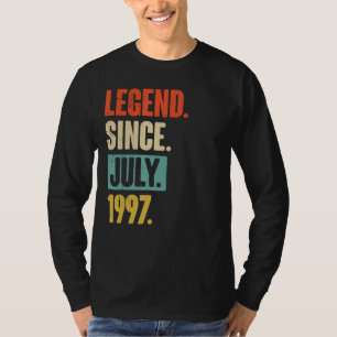 Camiseta Legenda desde julho de 1997 Aniversário de 25 de 2