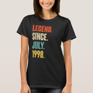 Camiseta Legenda desde julho de 1998 24 anos 24 anos Aniver