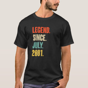 Camiseta Legenda desde julho de 2001, 21 anos de idade, dot