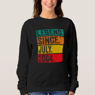 Camiseta Legenda desde julho de 2004 18 anos 18 anos Aniver