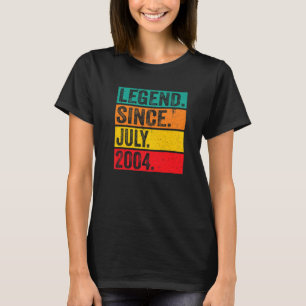 Camiseta Legenda desde julho de 2004 18 anos 18 anos Aniver