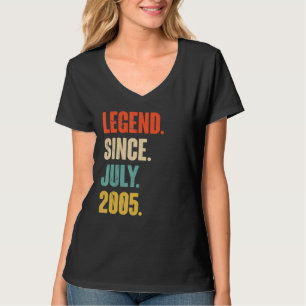 Camiseta Legenda desde julho de 2005: 17 anos de idade, 17