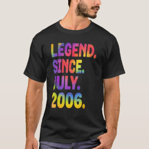 Camiseta Legenda desde julho de 2006 17 anos 17 anos 17 ano