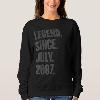 Camiseta Legenda desde julho de 2007 Aniversário de 15 de 1