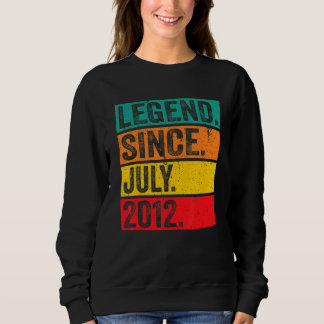 Camiseta Legenda desde julho de 2012 10º aniversário 10 ano