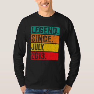 Camiseta Legenda Desde Julho De 2013, 9 Anos, 9 Anos, 9.O A