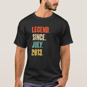 Camiseta Legenda desde julho de 2013 9 anos Presente 9º ani
