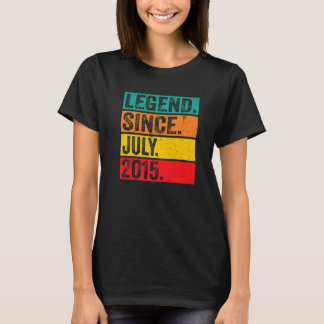 Camiseta Legenda Desde Julho De 2015, 7 De 7 Anos Aniversár