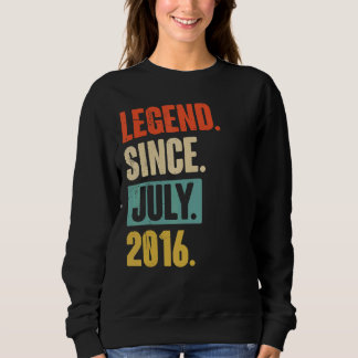 Camiseta Legenda desde julho de 2016 Aniversário de 6 de 6 