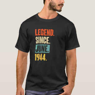 Camiseta Legenda desde junho de 1944 78 anos 78 anos