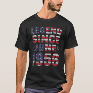 Camiseta Legenda desde junho de 1956 66º aniversário 66 ano