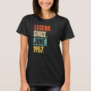Camiseta Legenda desde junho de 1957 65 anos 65 anos