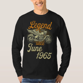 Camiseta Legenda desde junho de 1965, 57 anos, Aniversário,