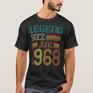 Camiseta Legenda desde junho de 1968 54º aniversário 54 ano