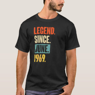 Camiseta Legenda desde junho de 1969 53 anos 53 anos