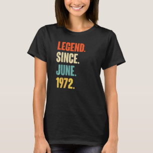 Camiseta Legenda desde junho de 1972 50 anos 50 anos