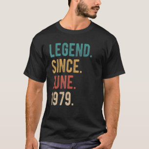 Camiseta Legenda Desde Junho De 1979 43 Anos Nascimento 43